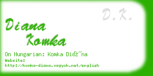 diana komka business card